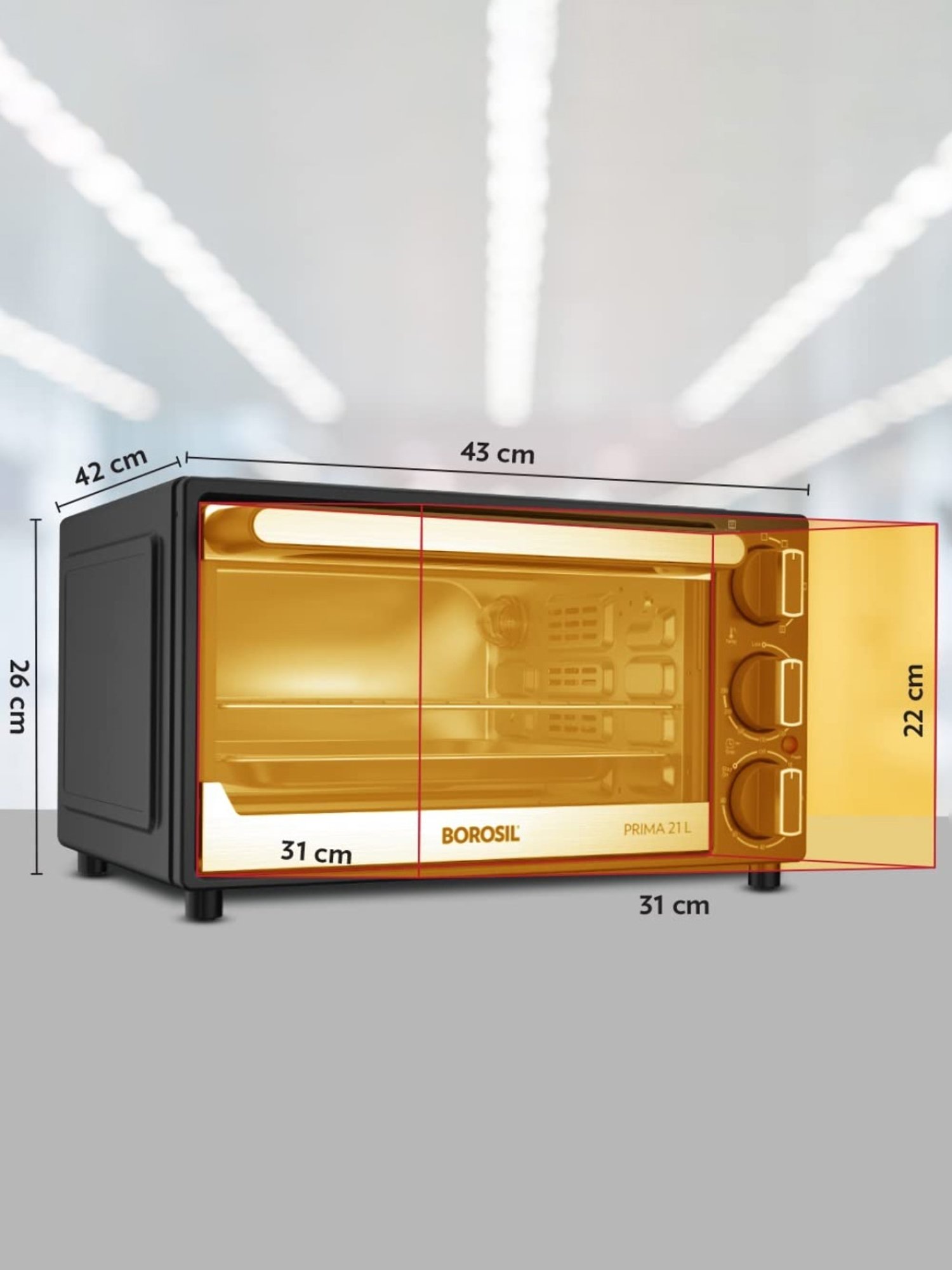 BLACK+DECKER 1280W 19L Oven Toaster Grill