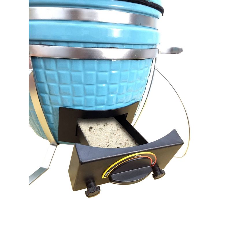 Vision I-CON 101 Electric and Charcoal Kamado Grill - Teal