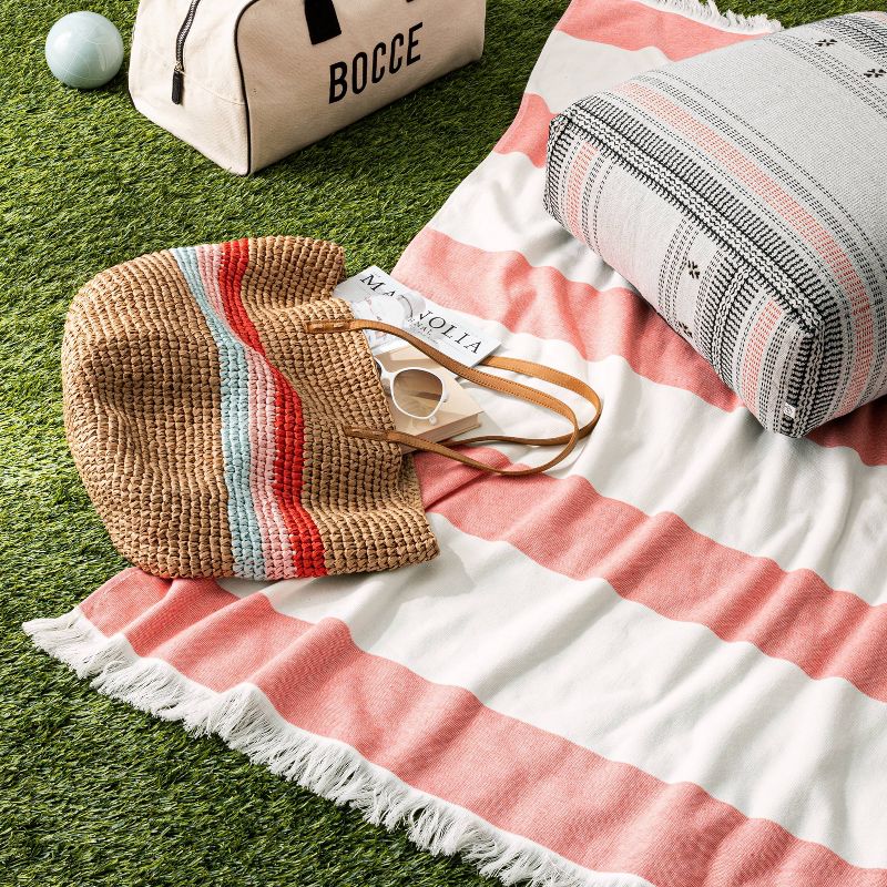 Iveta Abolina Peace Hands Tan Beach Towel - Deny Designs