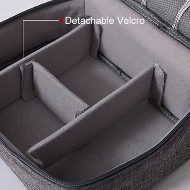 Portable Digital Storage Bags Organizer USB Gadgets Cables Wires Charger Powe Battery Zipper Cosmetic Bag Case Accessories Item