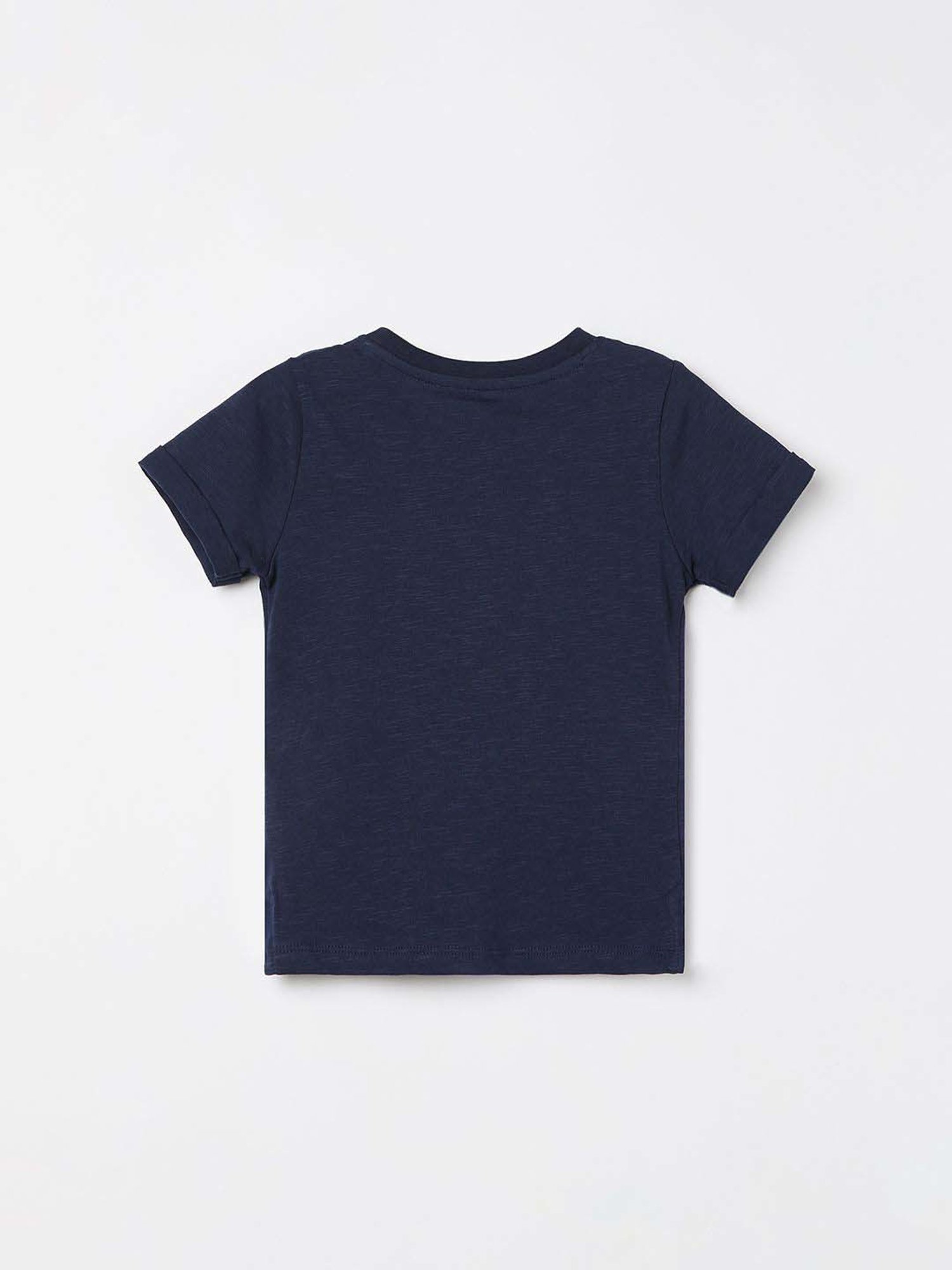 Juniors by Lifestyle Boys Blue Cotton Embroidery T Shirt