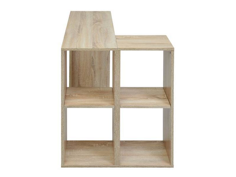 Sandy Modern Wooden Office Desk with Storage Compartments Tan - AC Pacific