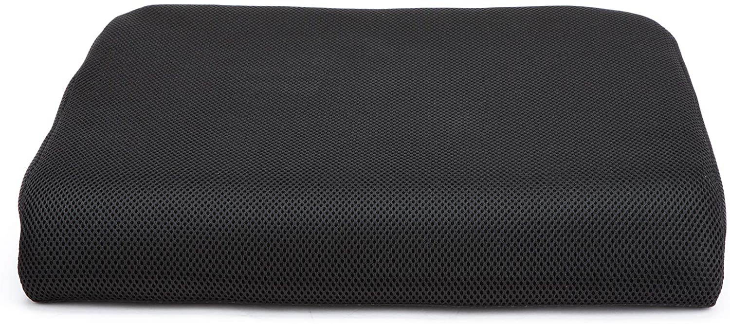 Mind Reader MEMGEL-BLK Pressure Relief for Lower Back, Arms, Non-Slip Orthopedic Ergonomically Cushion, Perfect for Office, Home, Car & More, Chair, Black