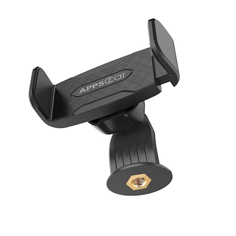 Cell Phone Tripod Adapter Mount Holder with Quick Swivel Adjustable Clamp Compatible with iPhone, Samsung Smartphone and All Phones for Video Recording Photo Booth Live Music Camera