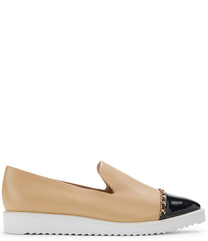 KARL LAGERFELD PARIS Caralee Chain Detail Slip-On Loafers