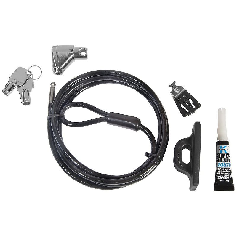 CSP 810197 Guardian Series Desktop Security Cable Lock, Shared Access CSP810197