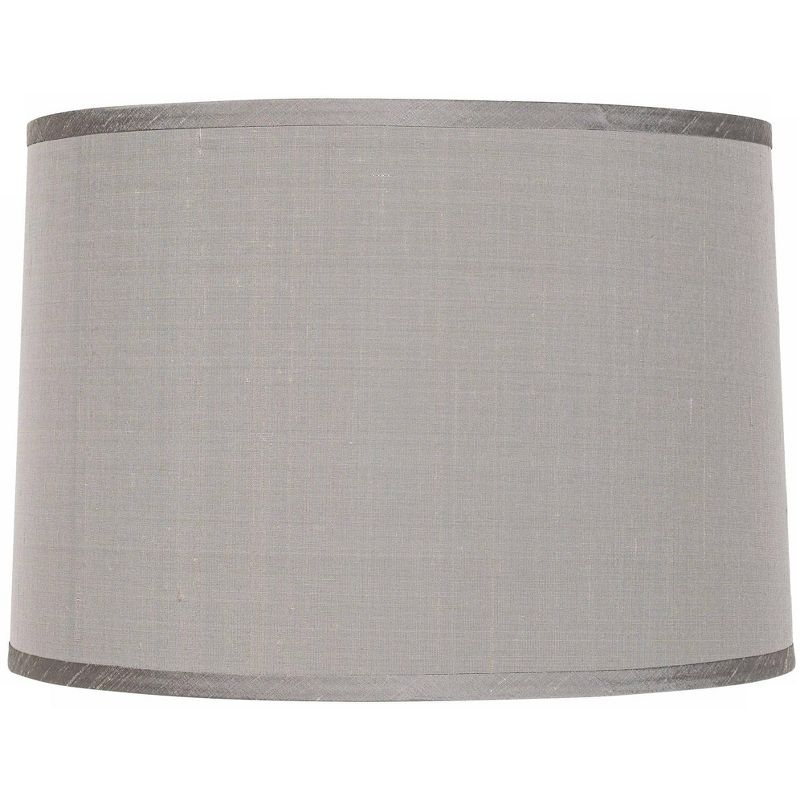 Springcrest Off-White White Drum Lamp Shade Modern Silver Circles 15x16x11 - Spider