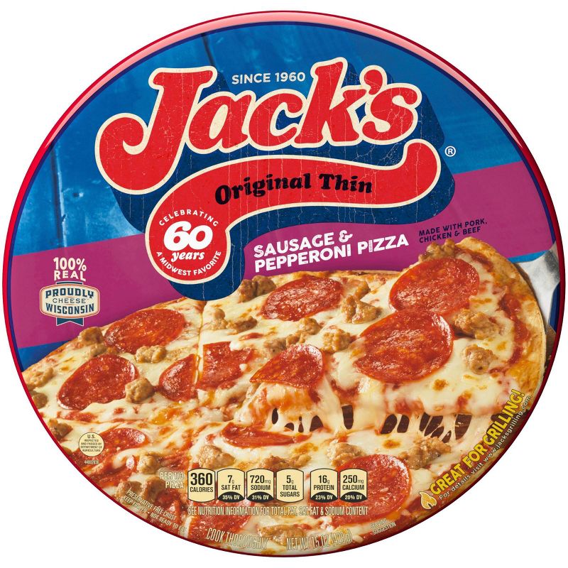 Jack's Original Sausage & Pepperoni Frozen Pizza - 15oz