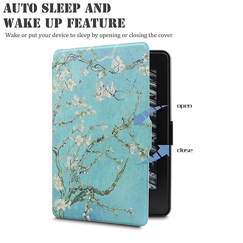 Case for Kindle Paperwhite Prior to 2018Model NoEY21 or DP75SDI PU Leather Case Smart Protective Cover Only Fits Old Generation Kindle Paperwhite Prior to 2018