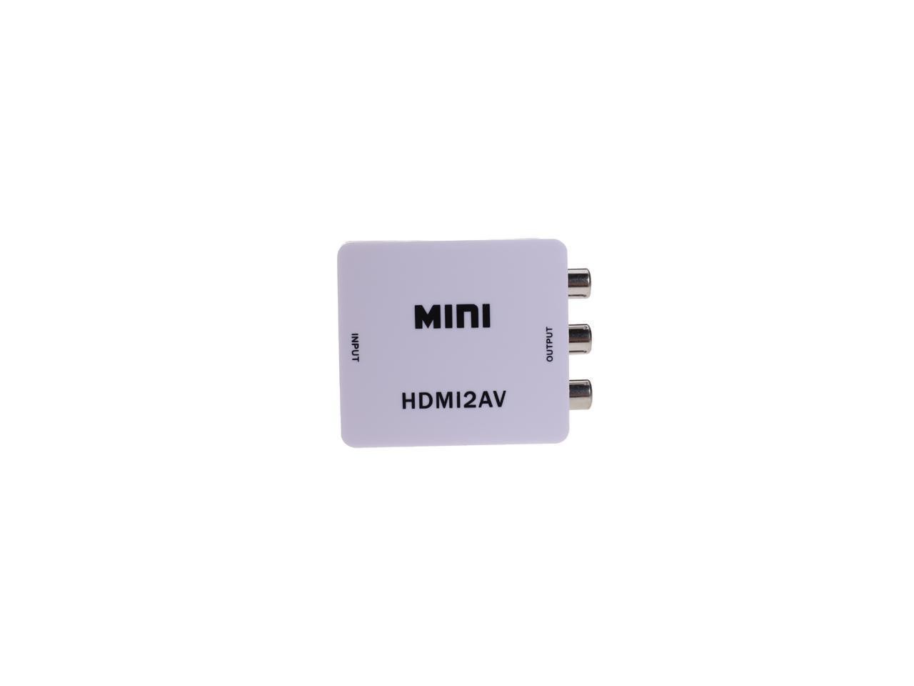 Mini Composite 1080P HDMI to RCA audio Video AV CVBS Adapter Converter For HDTV