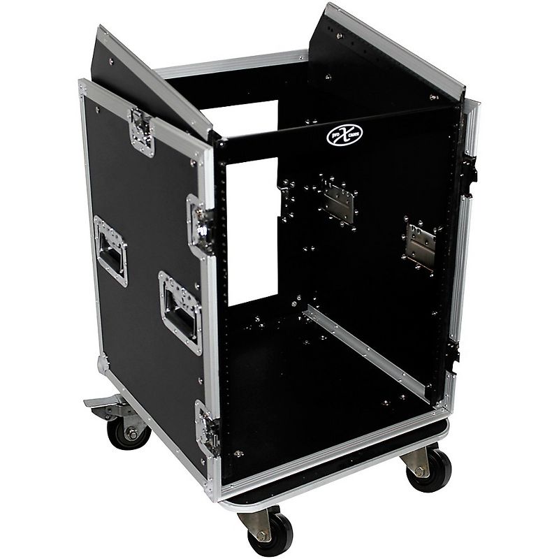 ProX 14U Rack x 10U Top Mixer DJ Combo Flight Case 14 RU Space