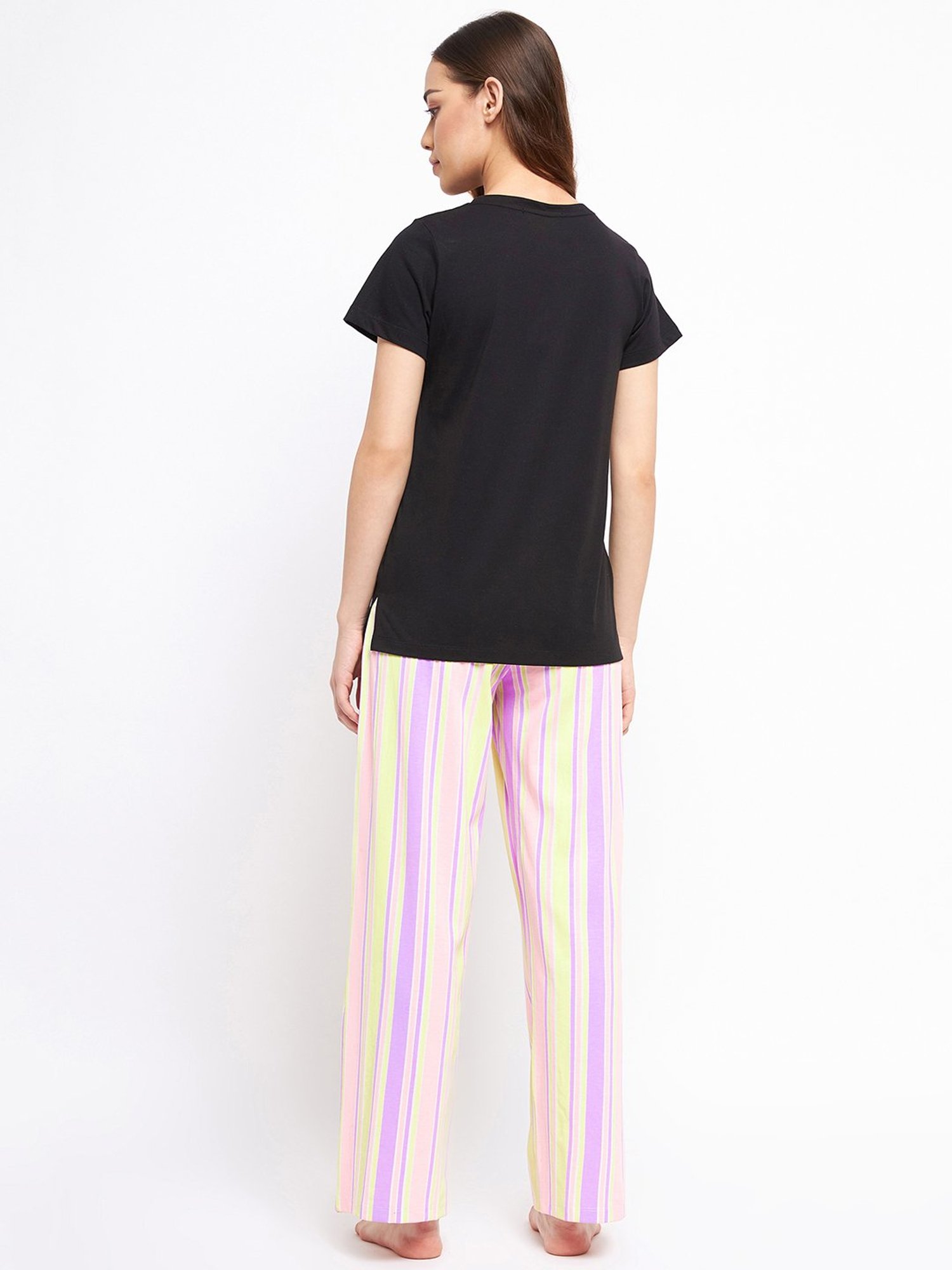 MADAME M Secret Multicolor T-Shirt With Lounge Pants