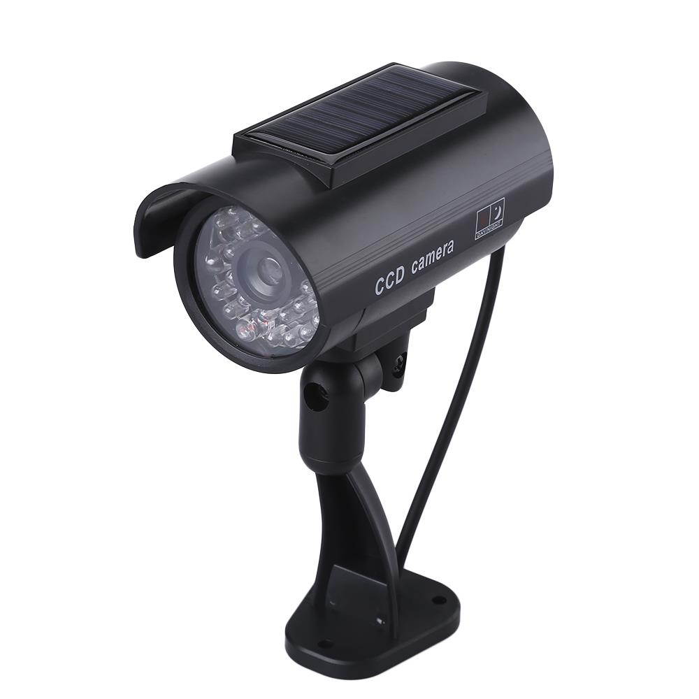 Solar Power Dummy Fake Camera CCTV Surveillance Security LED Flashing Realistic