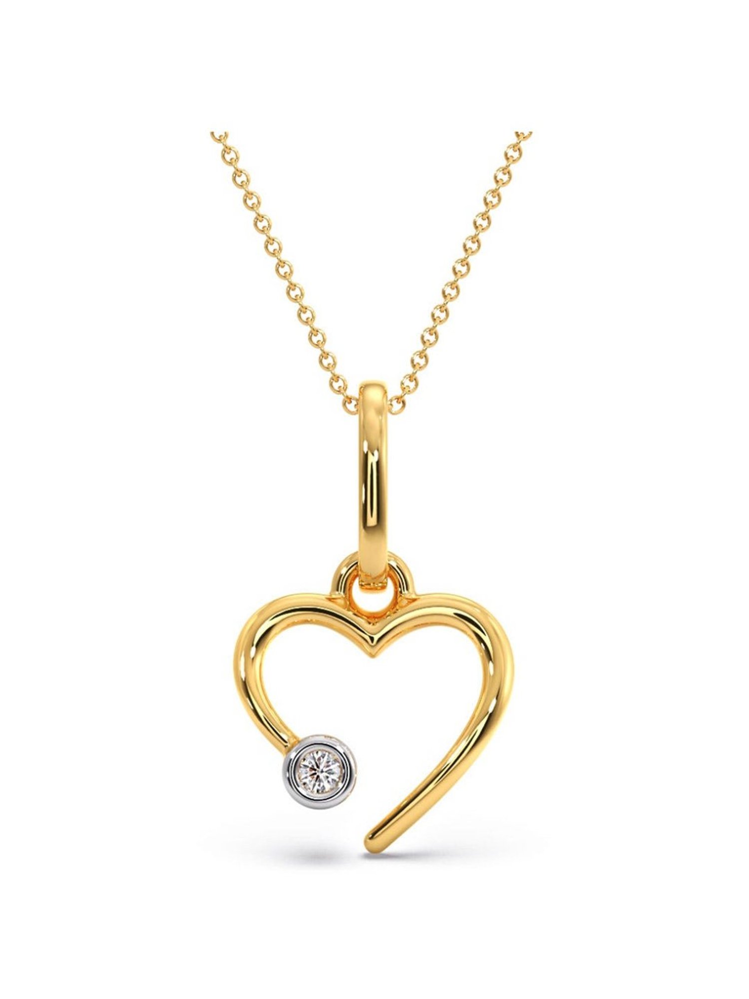 Joyalukkas 18k Gold & Diamond Pendant with Chain