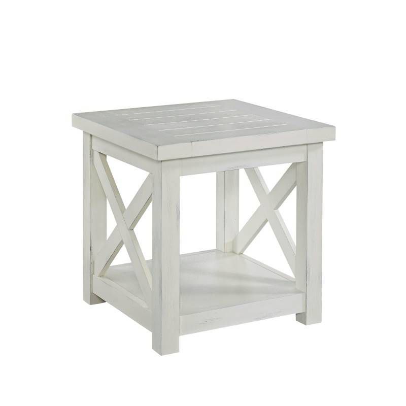 Seaside Lodge End Table - White - Home Styles
