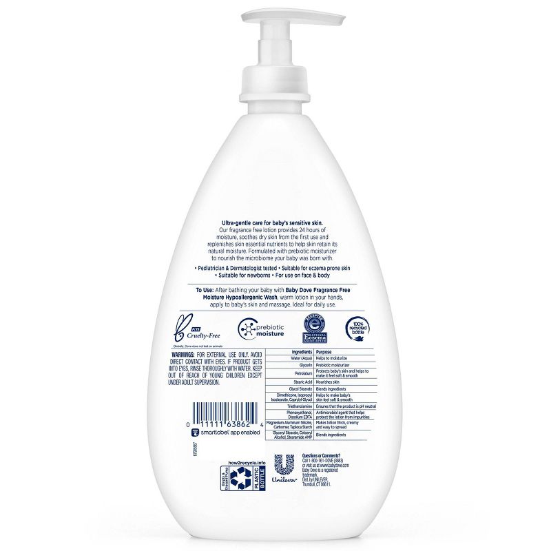Baby Dove Sensitive Moisture Fragrance-Free Lotion - 20oz