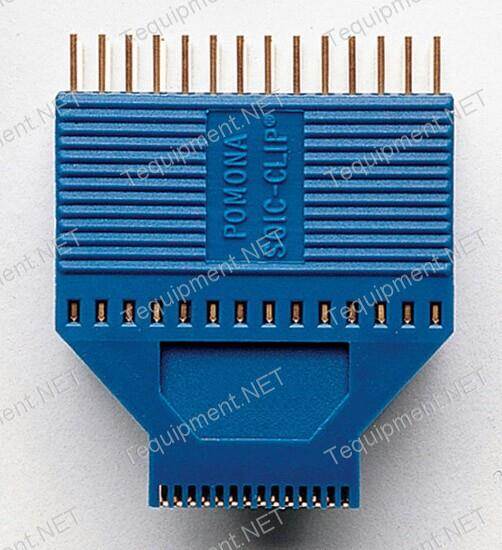 Pomona 5250 Test Clip SOIC Clip 8 Pins Low-profile fine-pitch chips, Densely populated boards, or vertical boards,
 IC Test Clip, SOJ, SOIC, 8 Contacts, 1.27 mm, Gold Plated Contacts