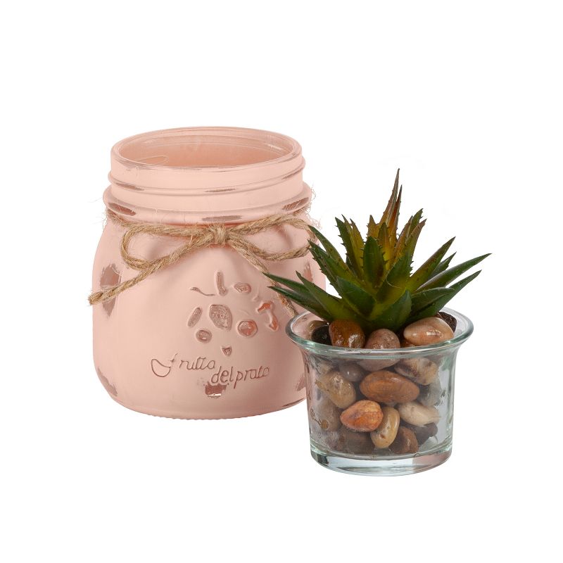 Juvale 14 Pack Amber Glass Jars with Black Lids (2 oz, 2 x 2 x 2 inches)