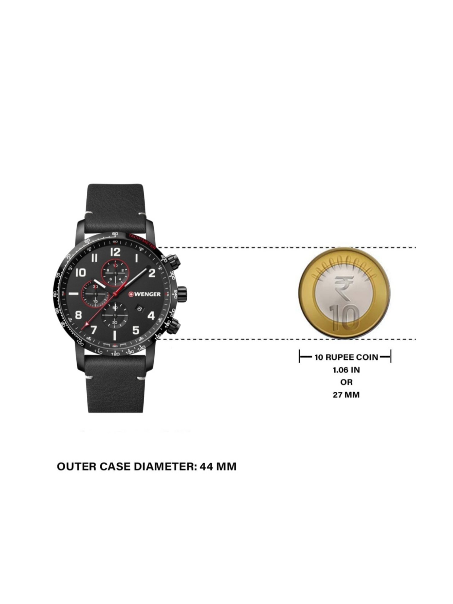 Wenger Swiss Made 01.1543.106 Attitude Chrono Analog Watch for Men