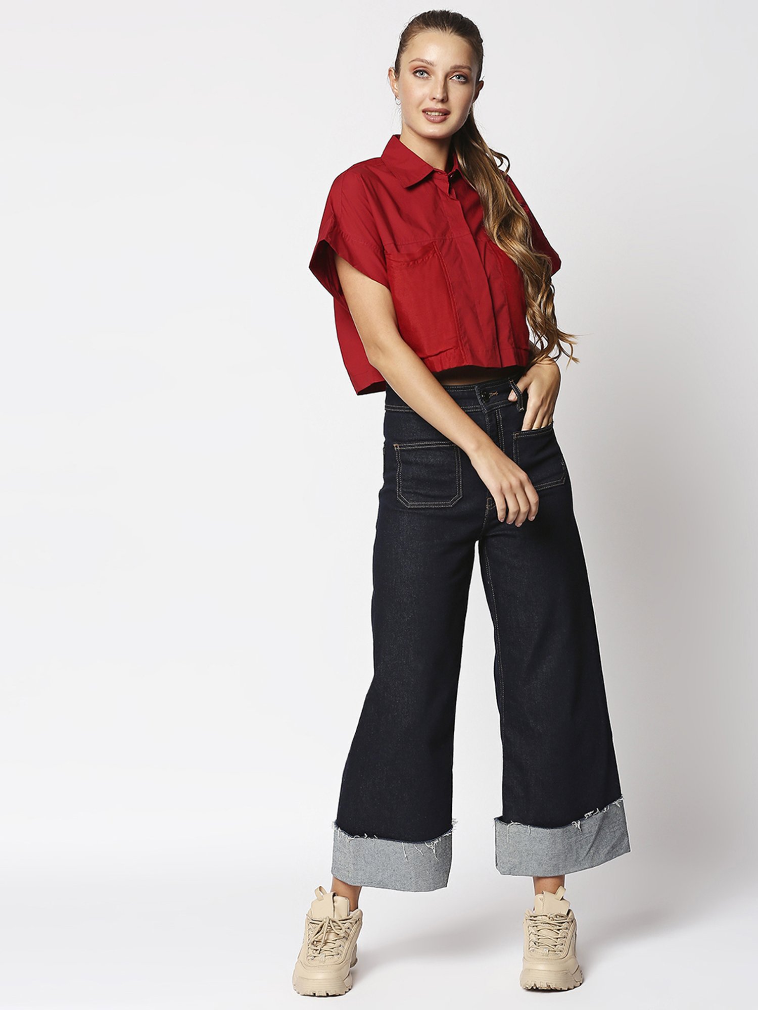 Remanika Red Pure Cotton Shirt