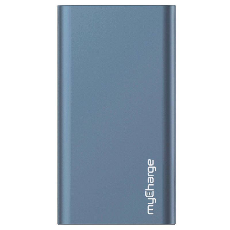myCharge Razor Xtra Turbo 12000mAh/18W Dual USB-C & USB-A Port Portable Charger- Blue