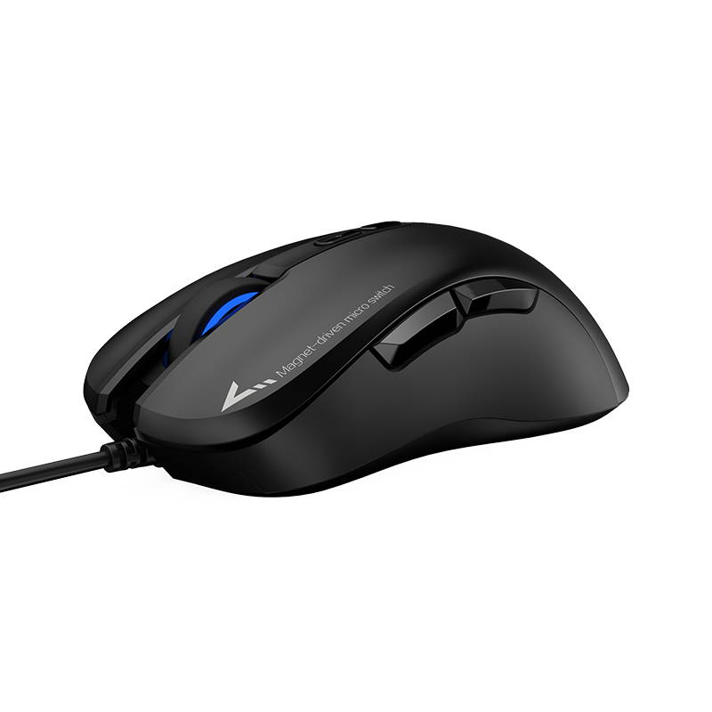 Fuhlen G90 Pro Magnet-driven Micro Switch 2017 Most Advanced Mouse Tech 5000DPI LED Gaming Mouse - Black