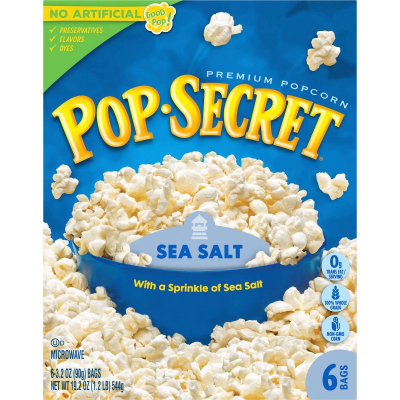 Pop Secret Sea Salt Microwave Popcorn - 6ct