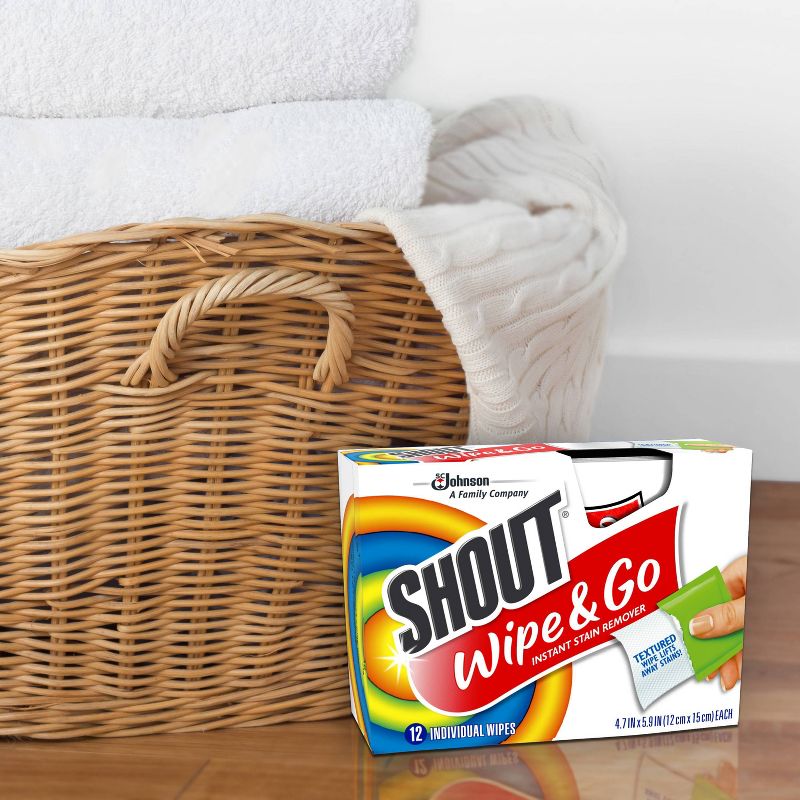 Shout Wipe & Go Instant Stain Remover - 4ct