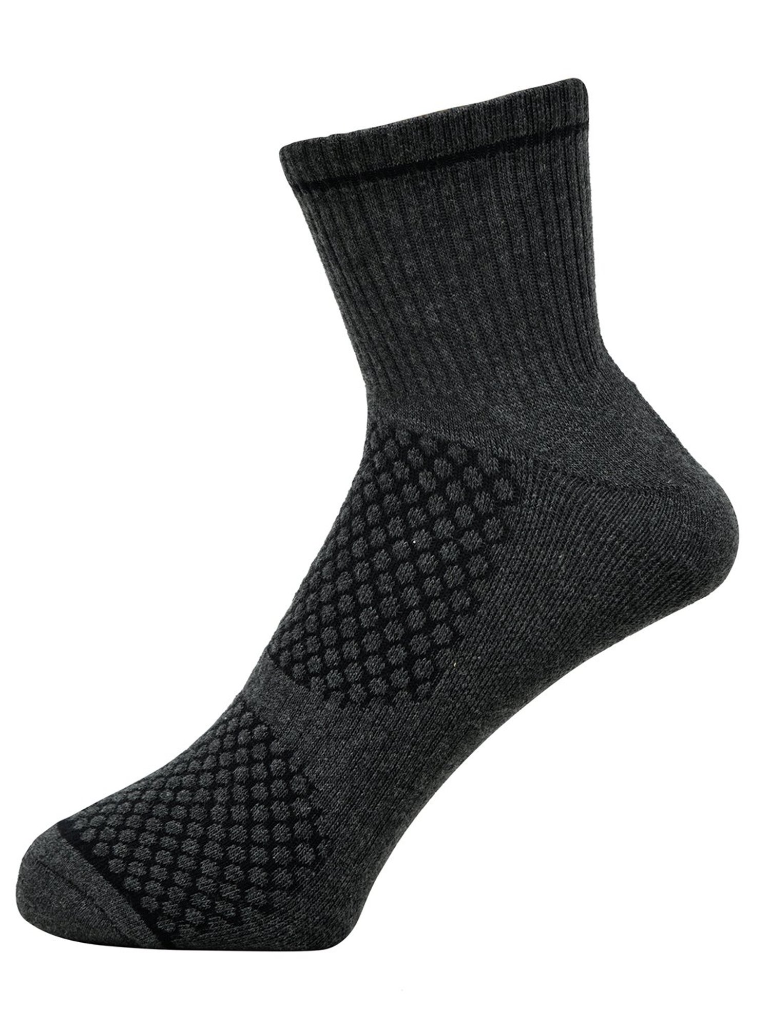 BALENZIA Cushioned Multicolor Self Design High Ankle Sports/Gym Socks - Pack of 4