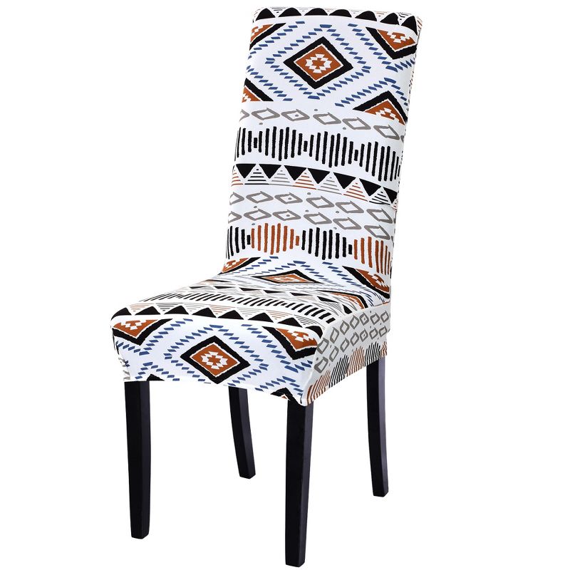 1 Pc Spandex Washable Dining Chair Slipcovers Multicolored  - PiccoCasa