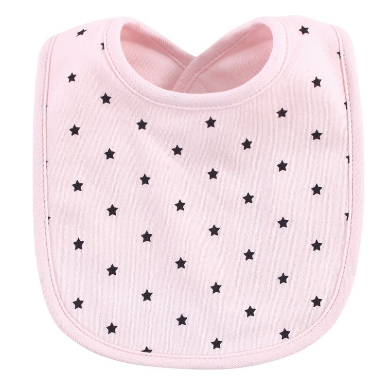 Hudson Baby Unisex Baby Cotton Terry Drooler Bibs with Fiber Filling, Neutral Woodland, One Size