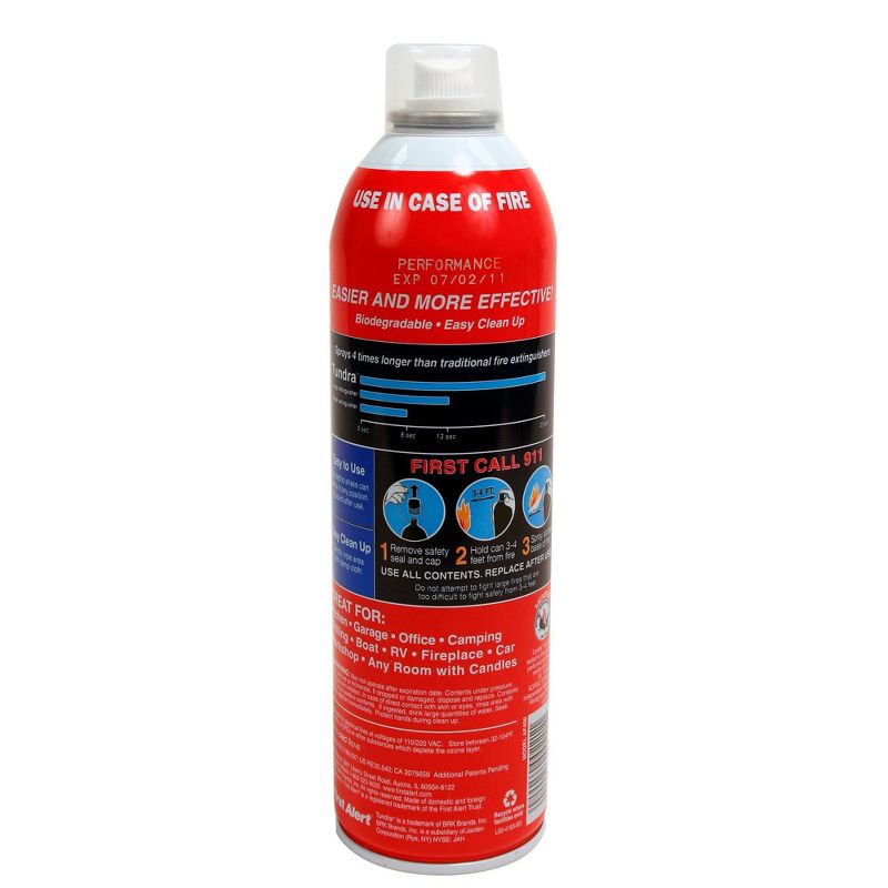 First Alert Tundra Portable Fire Extinguishing Aerosol Spray