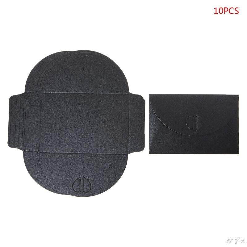 10pcs Blank Mini Heart Buckle Retro Paper Envelopes Wedding Party Invitation Envelope For Letter Greeting Cards