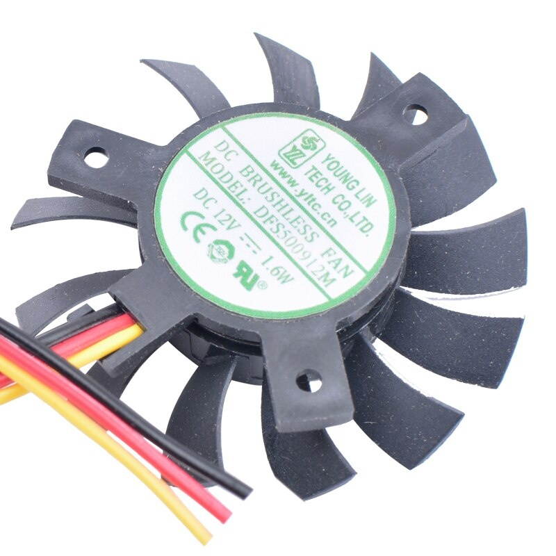 DFS500912M 12V 1.6W diameter 45mm hole distance 27mm industrial computer router heat sink graphics card cooling fan