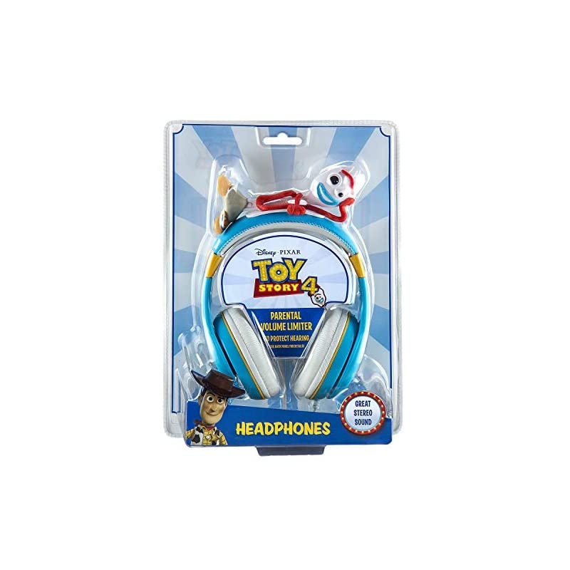 Headphones for Toy Story 4 Forky Adjustable Stereo TangleFree 35Mm Jack Wired Cord Over Ear Headset for Children Parental Volume Control Kid Friendly Safe Perfect for School Home Travel