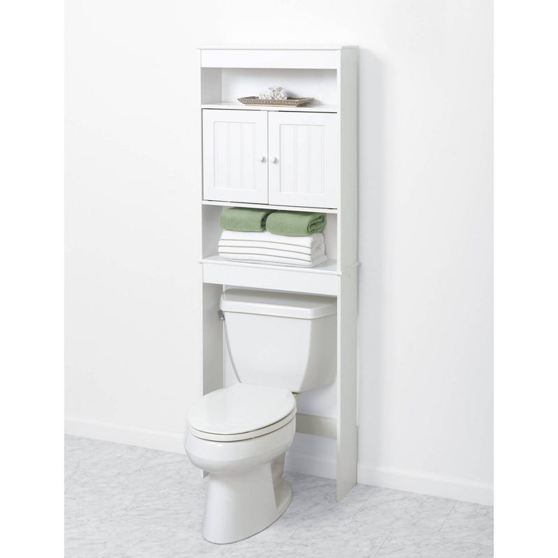 Country Cottage Space Saver 3 Shelves Wood White - Zenna Home