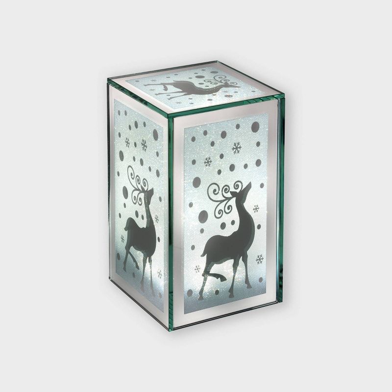 7" Lit Glass Lantern Decorative Figurine - Haute Decor