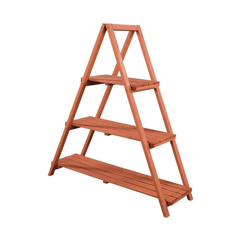 48" H Novelty Wood Planter Stands And Holders - Brown - Leisure Season