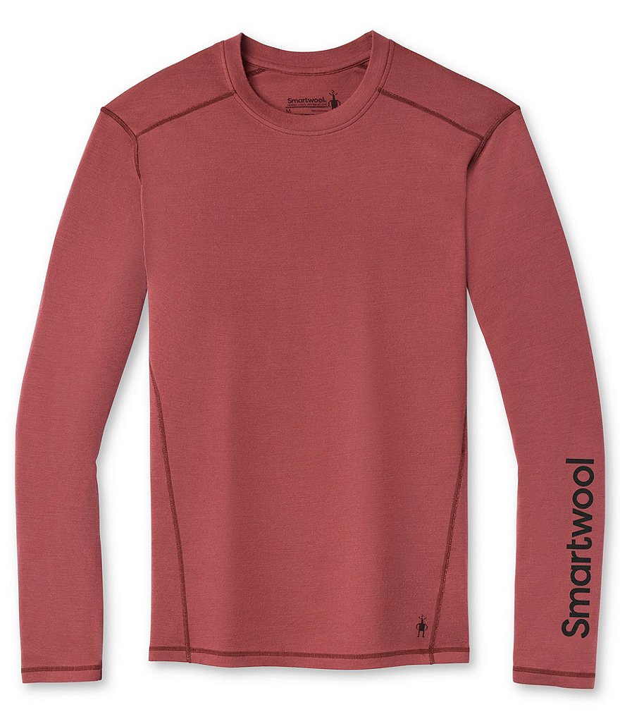 Smartwool Slim-Fit Merino Wool 250 Baselayer Solid Plant-Based Dye Logo Tee