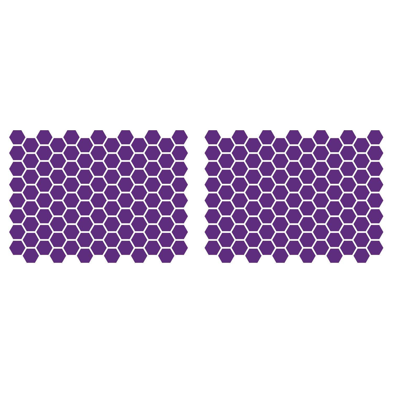 LiteMark 1 Inch Blue Hexagon Decals - Pack of 208