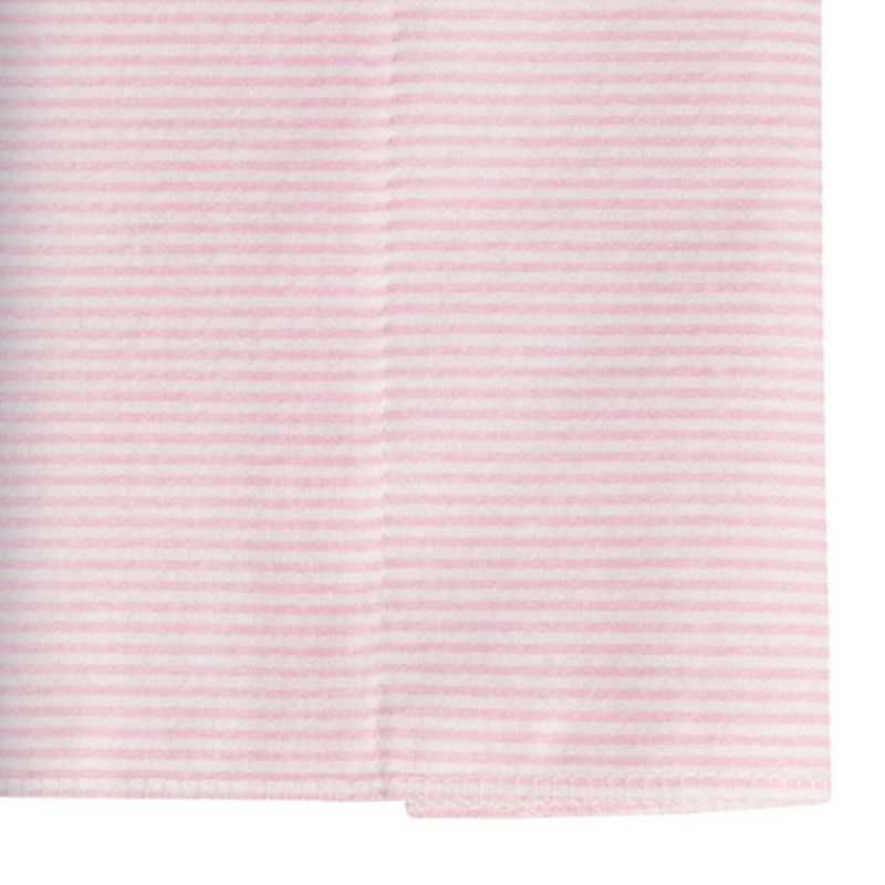 Gerber Baby Girls' 8pk Bunny Burpcloth - Pink/White/Gray