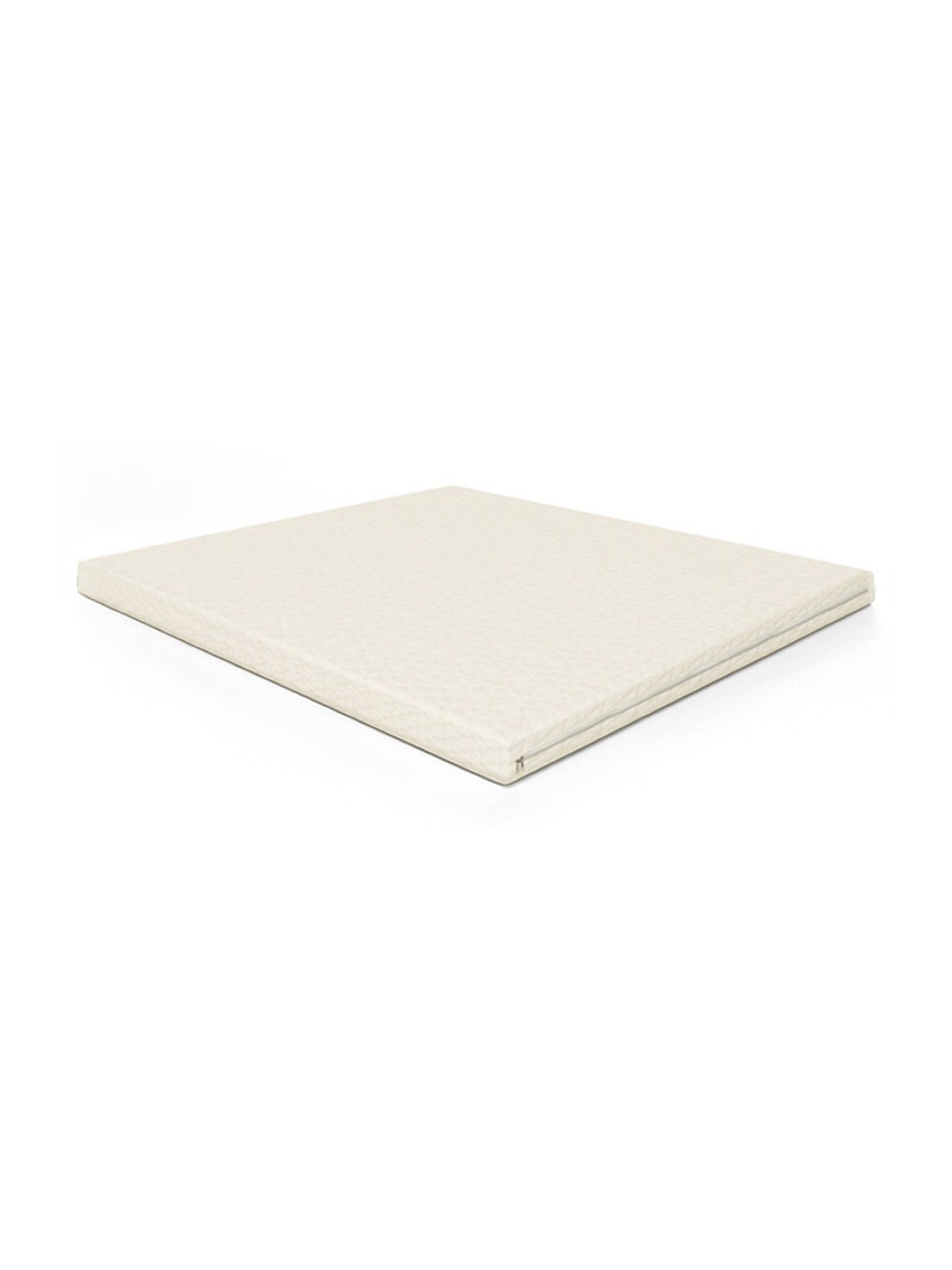 Godrej Interio Reborn Beige Fabric Queen Bed Latex Foam Mattress