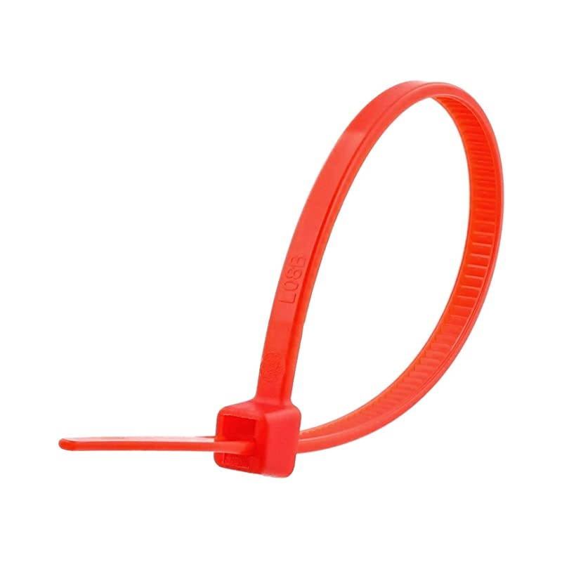 Inch, 18lb Miniature Nylon Zip Tie - Assorted 500 pack (Red)