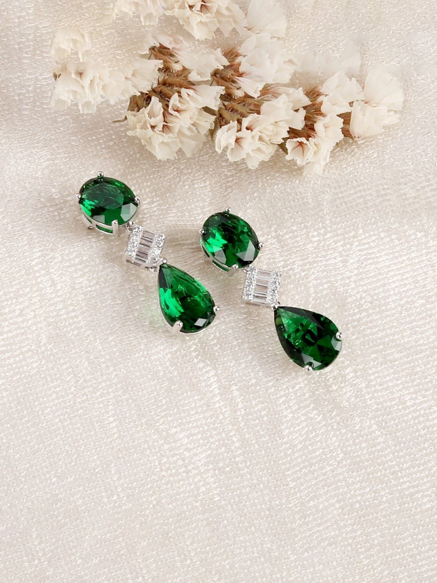 The Real Effect London 800 Sterling Silver Drop Earrings for Women