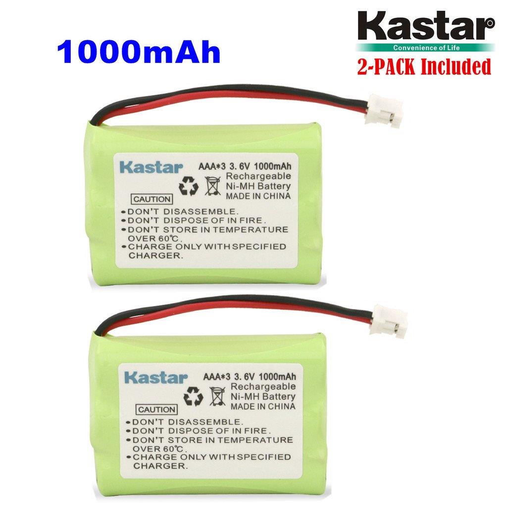 Kastar 2-PACK AAAx3 3.6V PH 1000mAh Ni-MH Battery for Motorola MBP33, MBP36 MBP36PU Baby Monitor, TFL3X44AAA900 CB94-01A and Graco 2795DIG1, 2791, 2796VIB1, TMK NI-MH, iMonitor Vibe