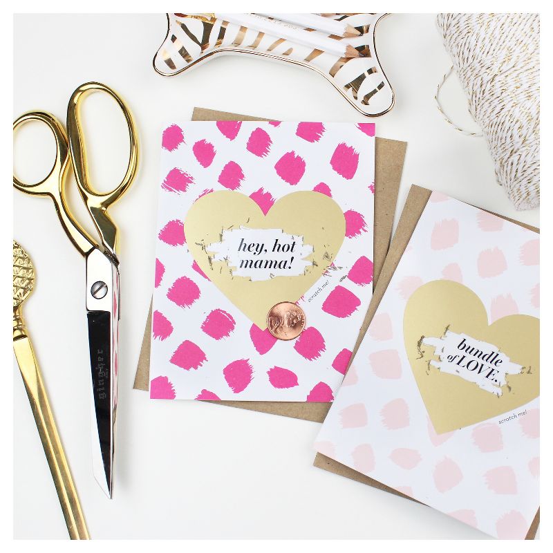 3ct Baby Scratch-off Greeting Cards