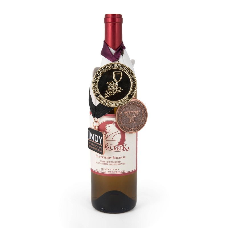 Bear Creek Strawberry Rhubarb Fruit Wine - 750ml Bottle