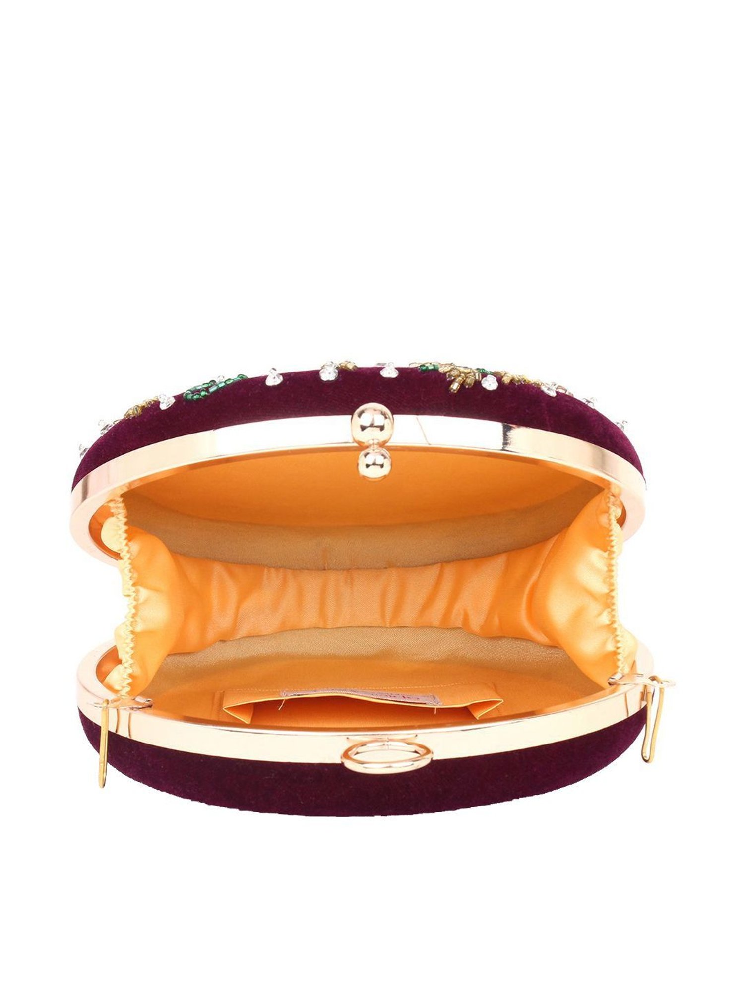 Spice Art Maroon Clutch