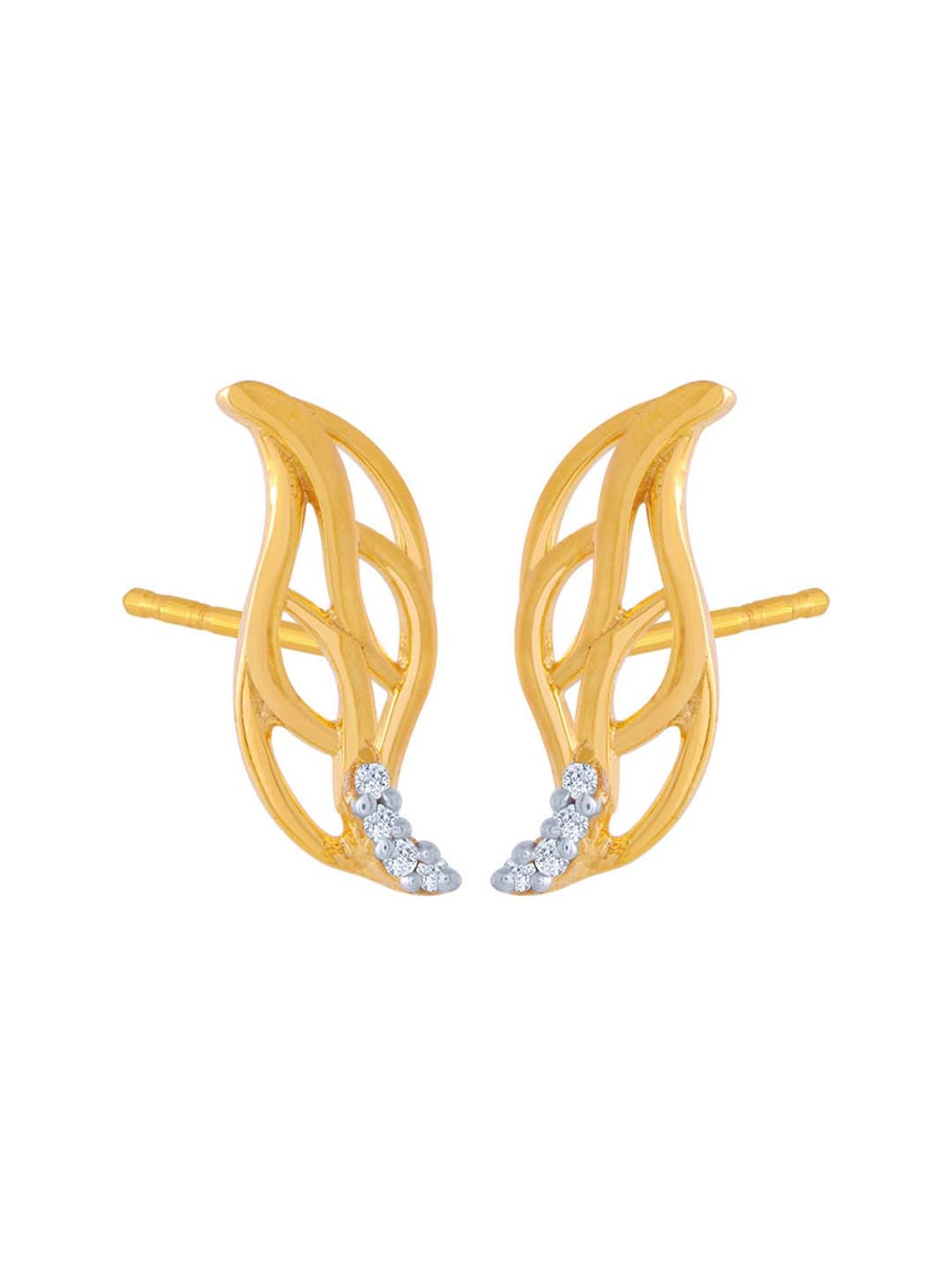 P.C. Chandra Jewellers 14 kt Gold Earrings
