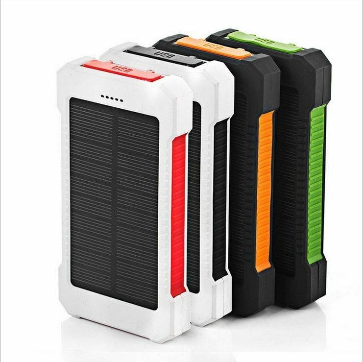 Waterproof 3000000mAh Portable Solar Charger 2 USB Battery Power Bank